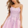 Special Occasion HELLYMOON | Pink Spaghetti Straps Homecoming Dress Lilac