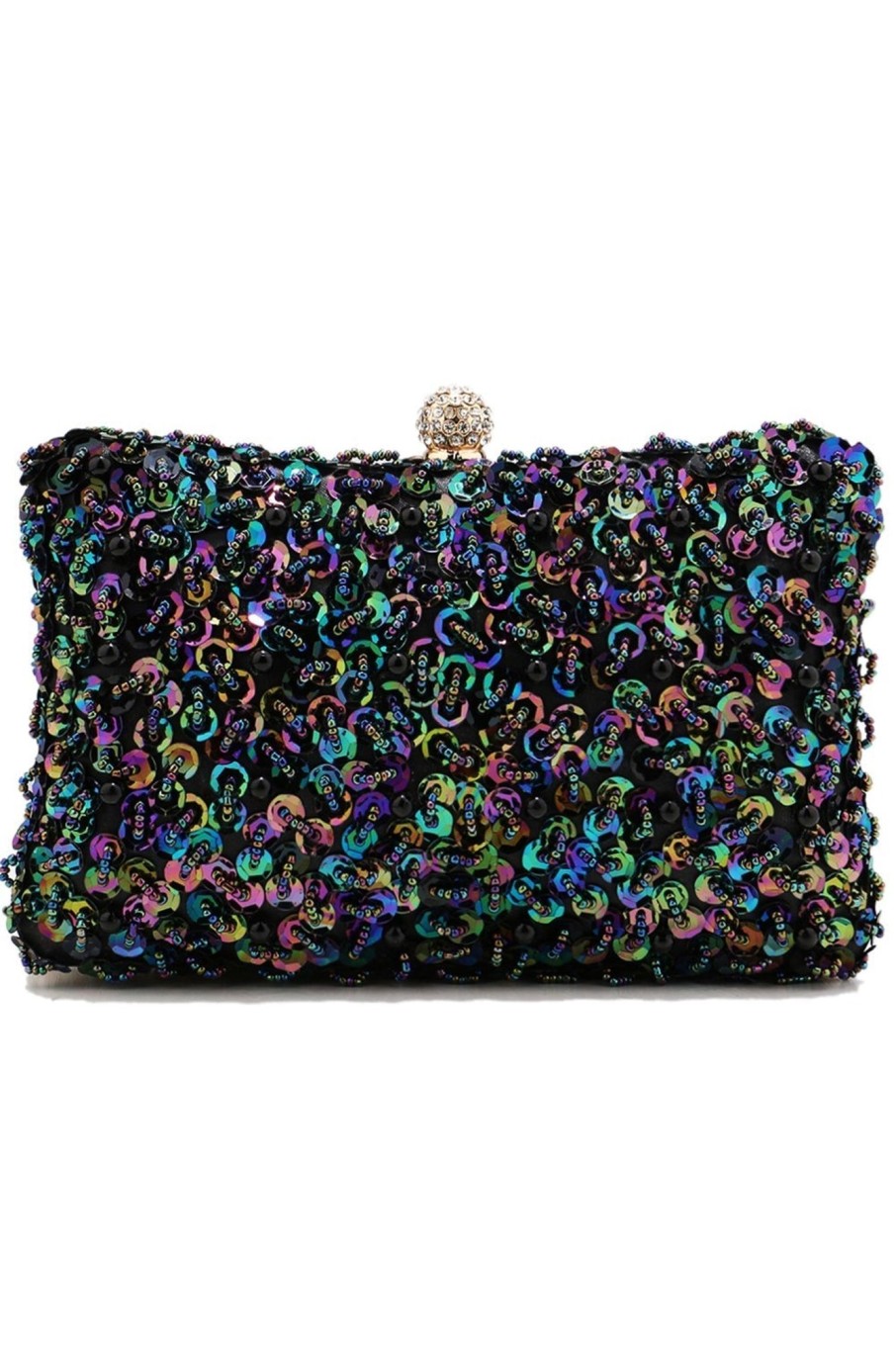 Accessories HELLYMOON | Black Sequins Prom Handbag P-Multi-Color