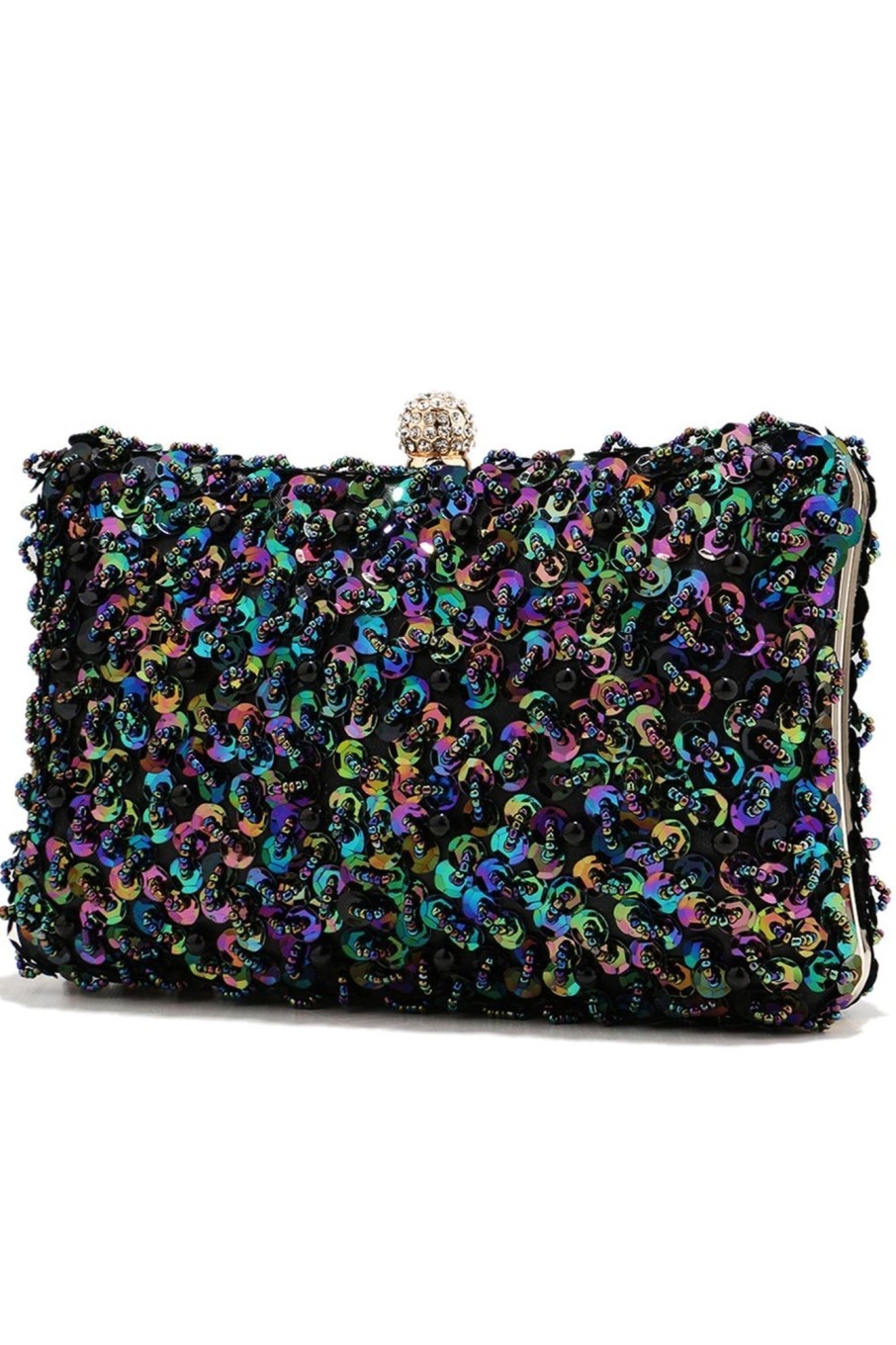 Accessories HELLYMOON | Black Sequins Prom Handbag P-Multi-Color