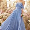 Partywear HELLYMOON | Off The Shoulder Chiffon Bridesmaid Dress