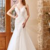 Wedding Dresses HELLYMOON | Mermaid Chruch Sweep Train Wedding Dress White