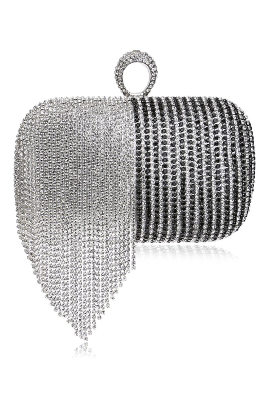 Accessories HELLYMOON | And Silver Beaded Prom Clutch