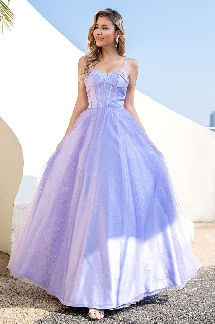 Prom Dresses HELLYMOON | Tulle A-Line Prom Dress