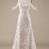 Wedding Dresses HELLYMOON | Lace Wedding Dress With Fringes Ivory