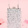 Accessories HELLYMOON | Sequin Fringes Shoulder Chain Bag Silver