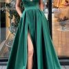 Special Occasion HELLYMOON | Satin A Line Prom Dress With Pockets