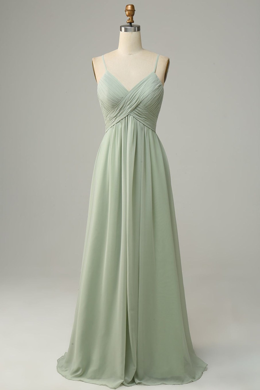 Partywear HELLYMOON | Spaghetti Straps Sleeveless Bridesmaid Dress