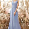 Partywear HELLYMOON | V Neck Chiffon Bridesmaid Dress