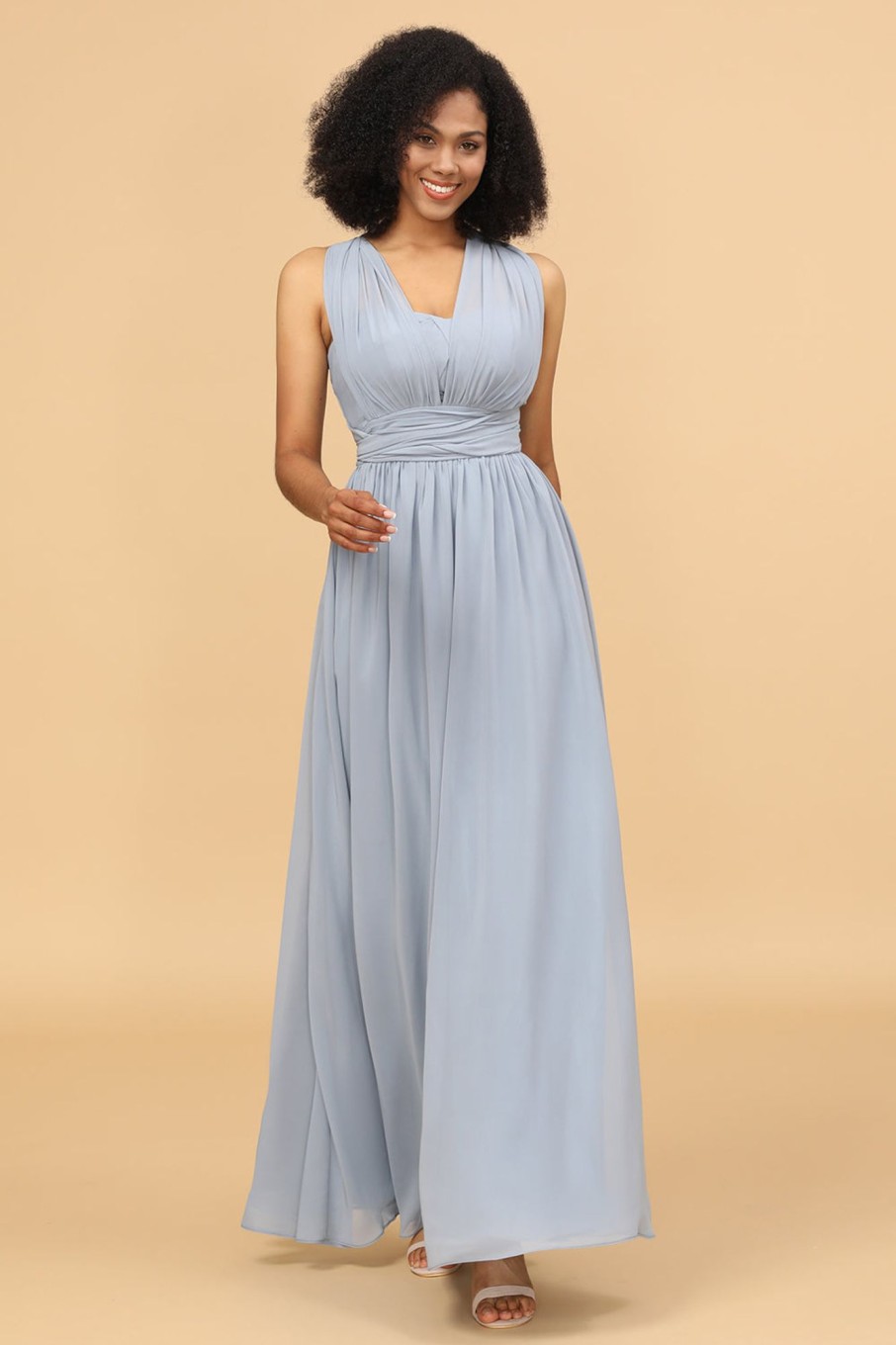 Partywear HELLYMOON | Convertible Long Chiffon Bridesmaid Dress