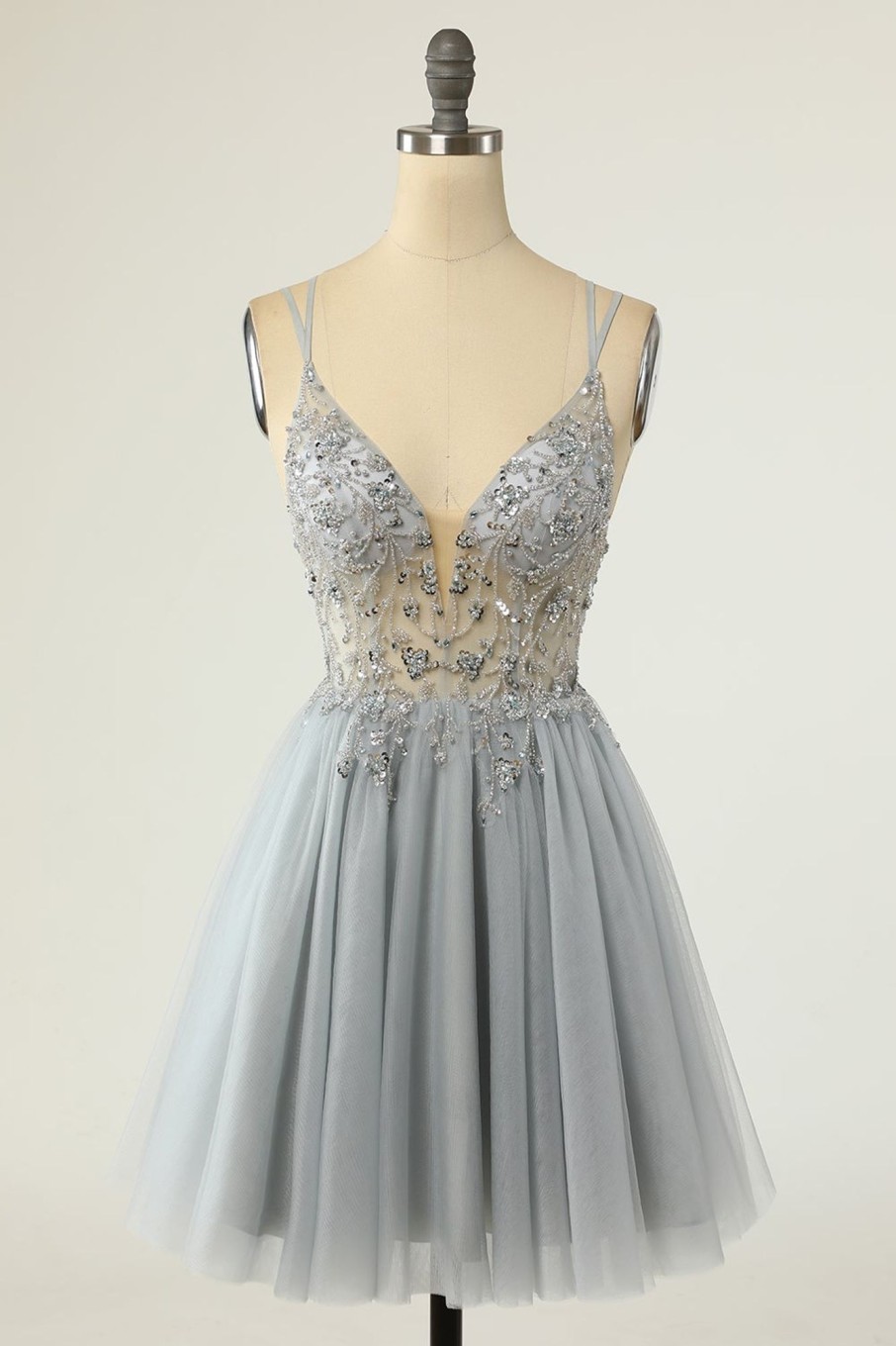 Special Occasion HELLYMOON | Gorgeous A Line Spaghetti Straps Short Homecoming Dress With Beading