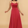 Partywear HELLYMOON | Satin Lace-Up Back Bridesmaid Dress