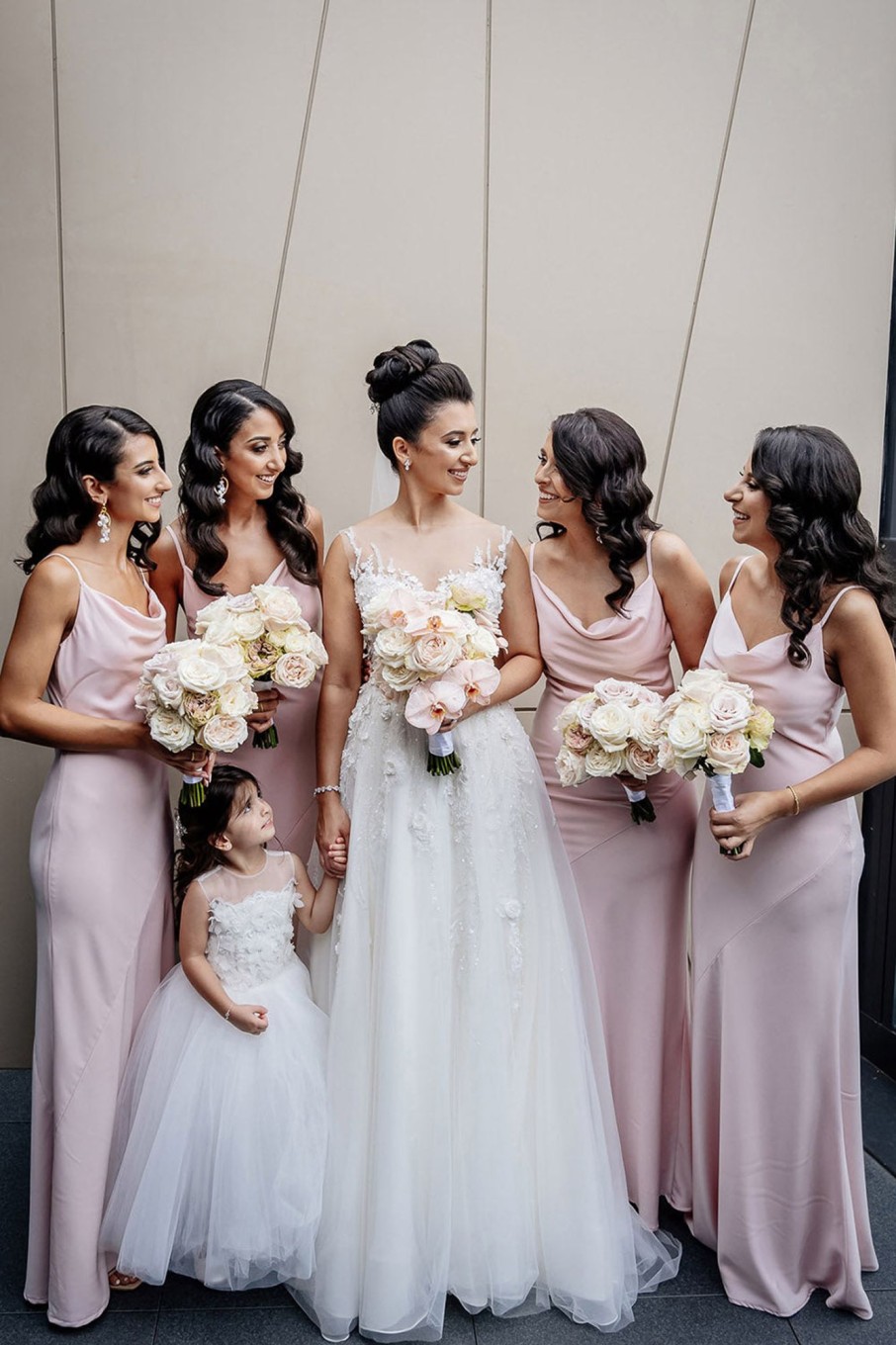 Partywear HELLYMOON | Cowl Neck Satin Bridesmaid Dress With Pleated