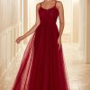 Partywear HELLYMOON | Long Bridesmaid Dress With Lace Burgundy