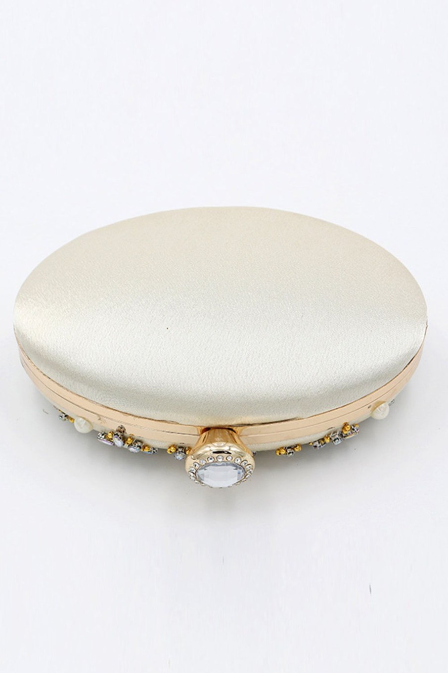 Accessories HELLYMOON | Beaded Pearls Party Clutch Champagne