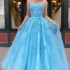 Special Occasion HELLYMOON | Spaghetti Straps Long Princess Prom Dress With Appliques