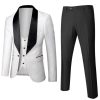 Men HELLYMOON | Men'S 3-Piece Suits Jacquard Tuxedo