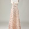 Partywear HELLYMOON | A-Line Sweetheart Flower Bridesmaid Dress Champagne