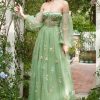 Prom Dresses HELLYMOON | Off The Shoulder A-Line Prom Dress With Long Sleeves