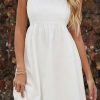 Special Occasion HELLYMOON | Spaghetti Straps A Line Mini Graduation Dress White