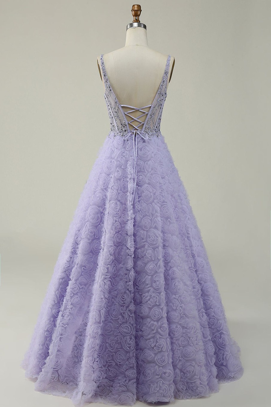 Prom Dresses HELLYMOON | Tulle Quinceanera Dress With Beaded Purple