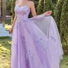 Special Occasion HELLYMOON | Spaghetti Straps A-Line Princess Prom Dress Lavender