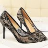 Accessories HELLYMOON | Flower Lace Stiletto Heels