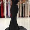 Prom Dresses HELLYMOON | Mermaid Prom Dress With Open Back Black