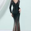 Special Occasion HELLYMOON | Sequined Long Sleeves Evening Dress