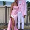 Men HELLYMOON | Notched Lapel 3 Piece Men'S Prom Suits Pink