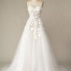 Wedding Dresses HELLYMOON | A Line Wedding Dress With Appliques White