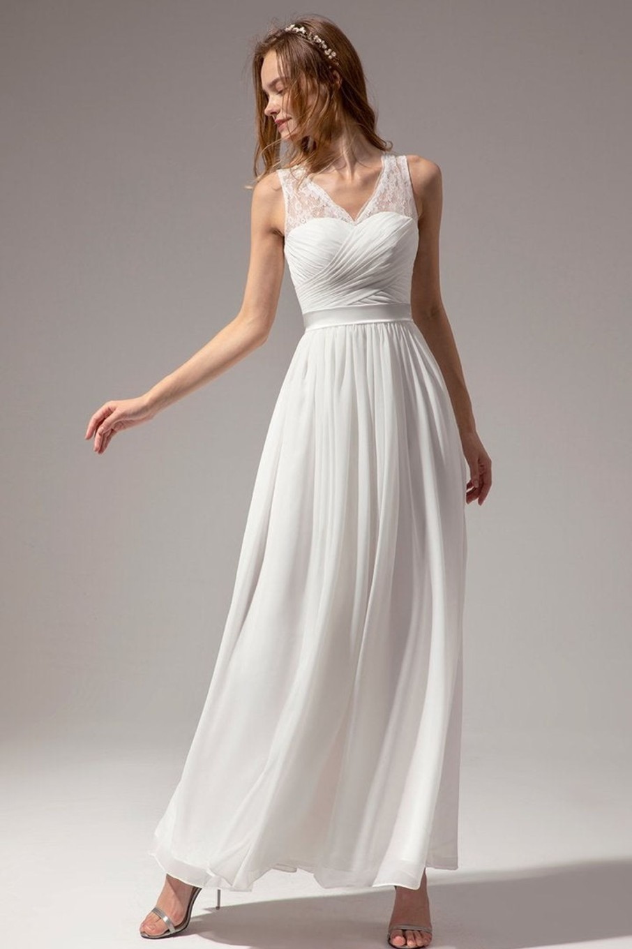 Partywear HELLYMOON | Long V-Neck Bridesmaid Dress