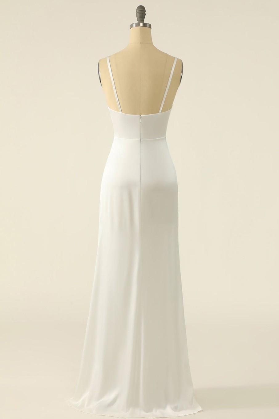 Wedding Dresses HELLYMOON | Satin Simple Bridal Dress Ivory