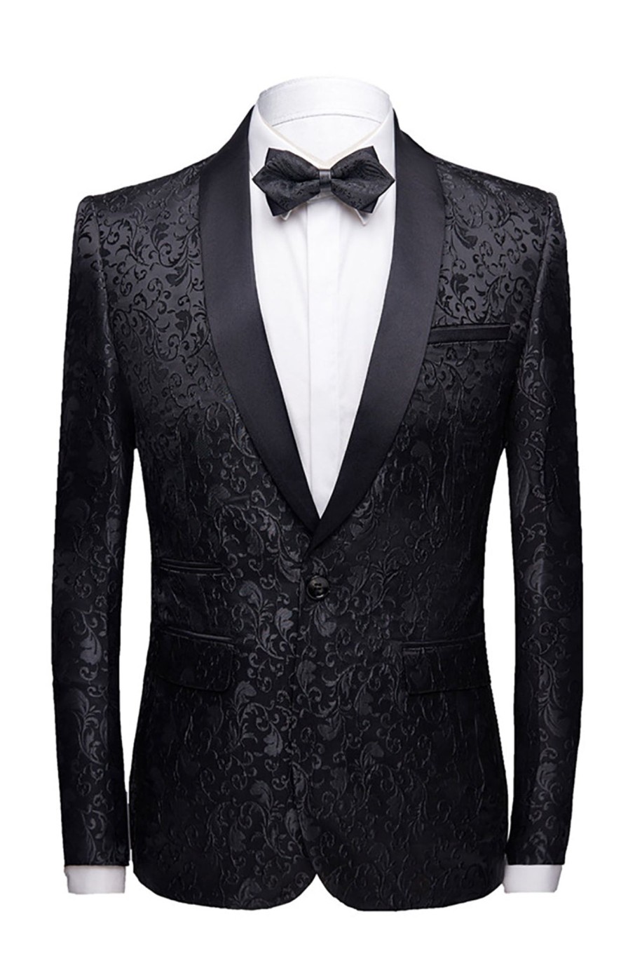 Men HELLYMOON | 2 Pieces Jacquard Men'S Wedding Suits