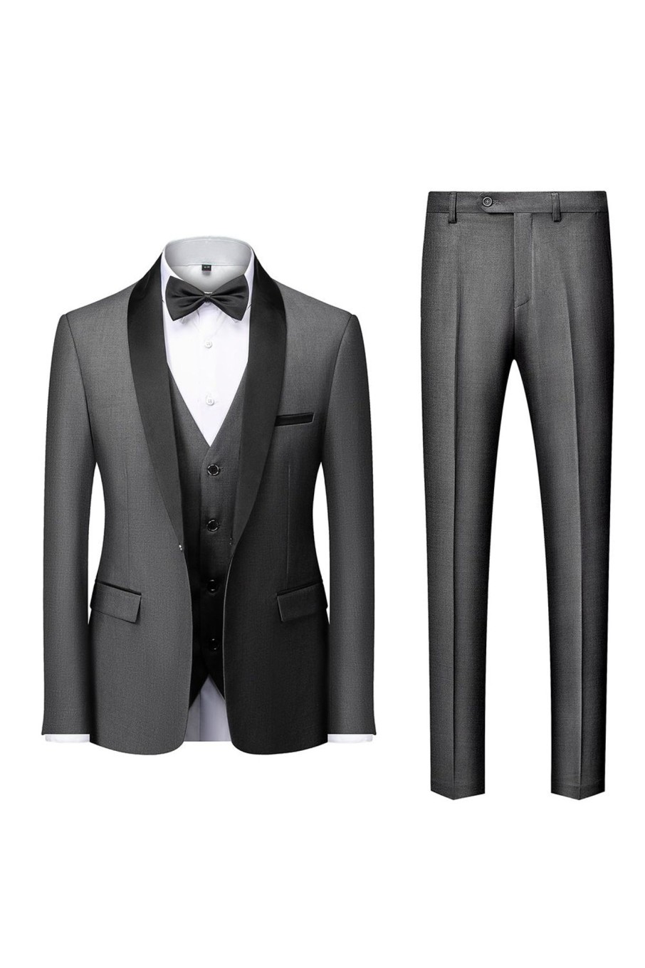 Men HELLYMOON | Shawl Lapel Men'S 3 Pieces Suits