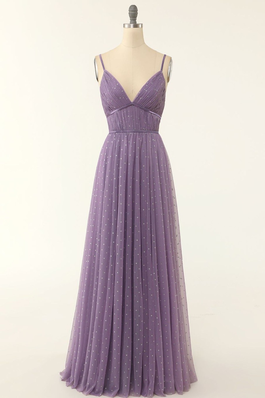 Partywear HELLYMOON | A Line Long Bridesmaid Dress With Ruffles