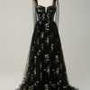 Special Occasion HELLYMOON | A-Line Tulle Prom Dress With Embroidery Black