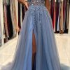 Special Occasion HELLYMOON | Tulle Beading Princess Prom Dress Blue