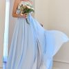 Prom Dresses HELLYMOON | Chiffon Long Prom Dress With Lace Light Blue