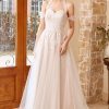 Wedding Dresses HELLYMOON | Appliques Tulle Halter Wedding Dress White