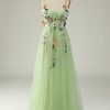 Special Occasion HELLYMOON | A Line Tulle Prom Dress With Appliques