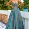 Special Occasion HELLYMOON | Glitter Spaghetti Straps Long Prom Dress Dark Grey