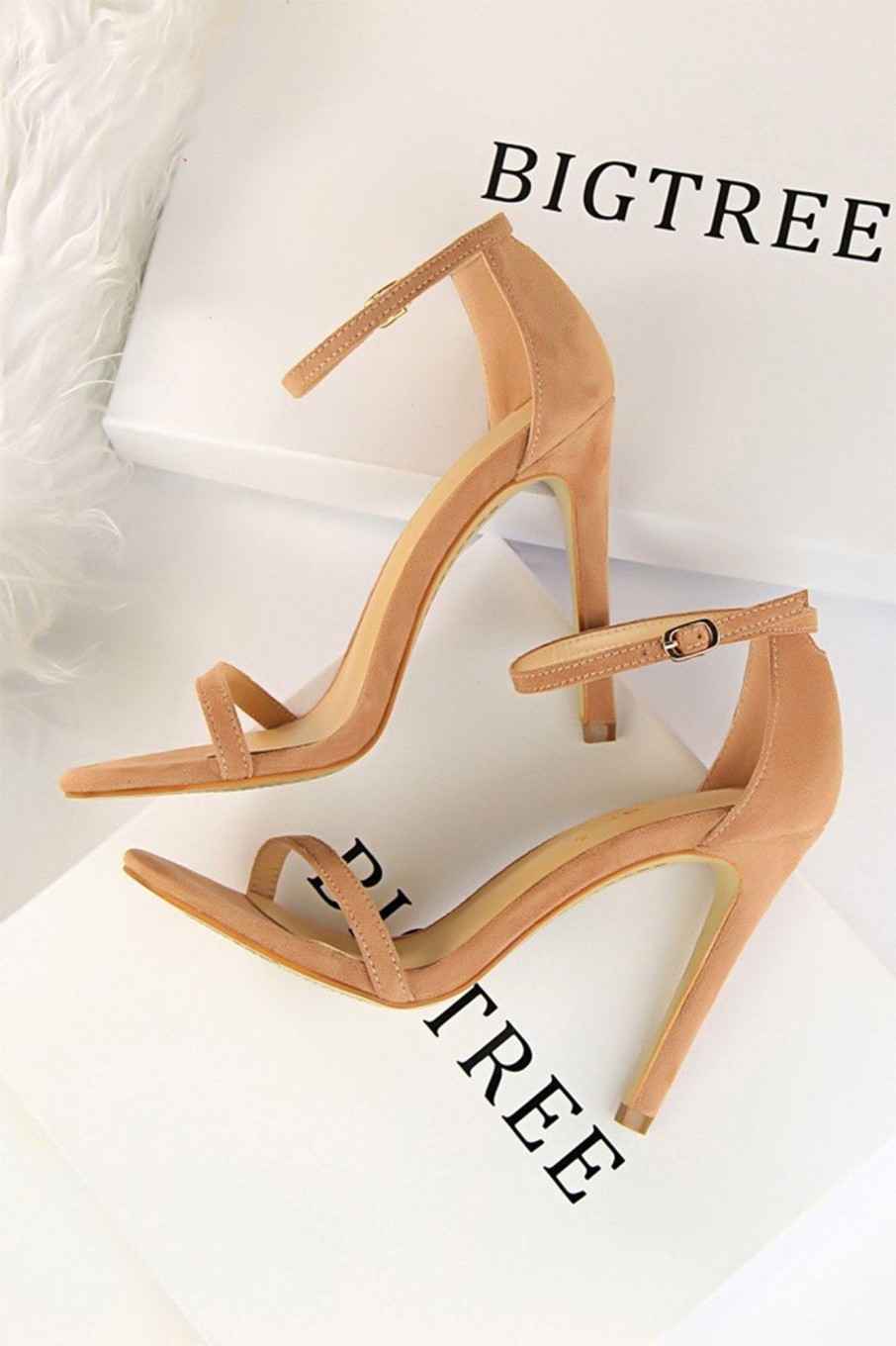 Accessories HELLYMOON | Strappy Stiletto Heels Apricot