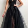 Prom Dresses HELLYMOON | Tulle A-Line Midi Simple Prom Dress