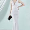 Prom Dresses HELLYMOON | Mermaid Prom Dress White