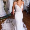 Wedding Dresses HELLYMOON | Boho Mermaid Spaghetti Straps Long Wedding Dress With Lace White