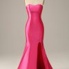 Prom Dresses HELLYMOON | Sweetheart Mermaid Prom Dress Fuchsia