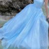 Special Occasion HELLYMOON | A-Line Sparkly Prom Dress Sky Blue