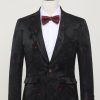 Men HELLYMOON | Notched Lapel Single Breasted Blazer Black