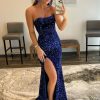 Special Occasion HELLYMOON | Mermaid Sequins Long Prom Dress With Slit