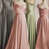 Partywear HELLYMOON | Spaghetti Straps Simple Bridesmaid Dress With Bowknot